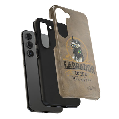 Black labrador-Tough Phone Cases
