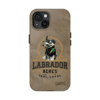 Black labrador-Tough Phone Cases