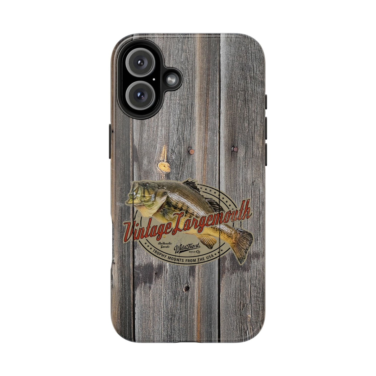 Vintage Largemouth Bass Tough Phone Cases