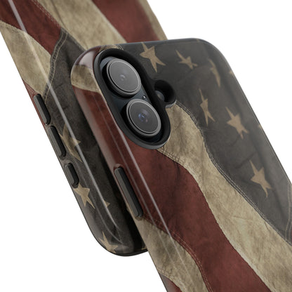 Vintage American Flag-Tough Phone Case