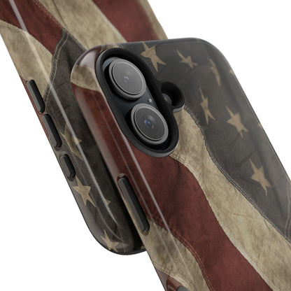 Vintage American Flag-Tough Phone Case