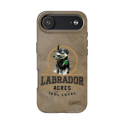 Black labrador-Tough Phone Cases