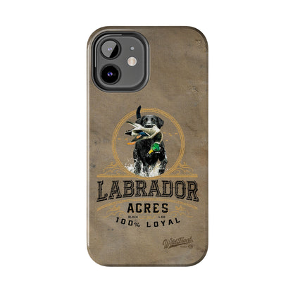 Black labrador-Tough Phone Cases