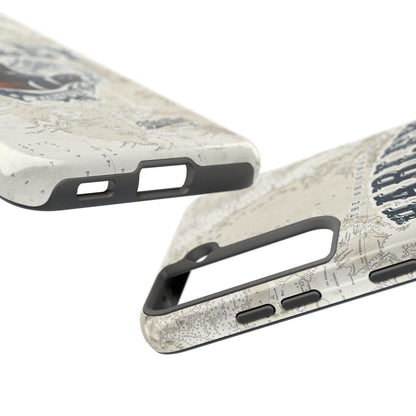 Harlequin Duck Vintage Map-Tough Phone Case