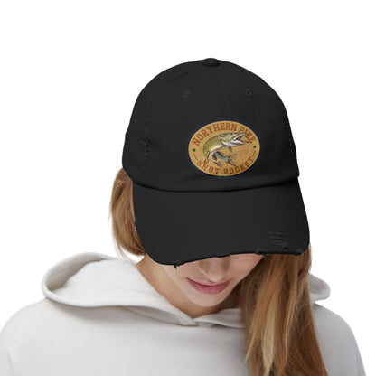 Northern Pike Snot Rocket Unisex Distressed Cap