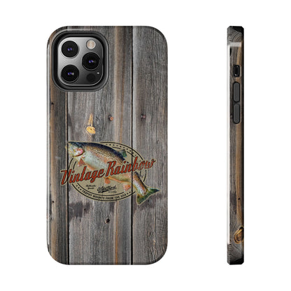 Vintage Rainbow Trout Tough Phone Cases