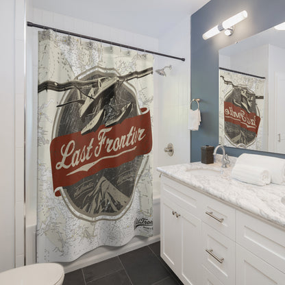 Last Frontier Vintage Plane-Shower Curtain