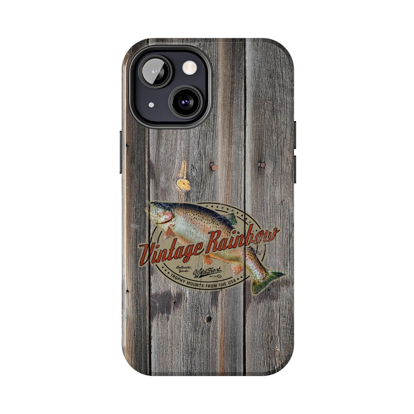 Vintage Rainbow Trout Tough Phone Cases