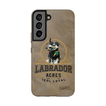 Black labrador-Tough Phone Cases