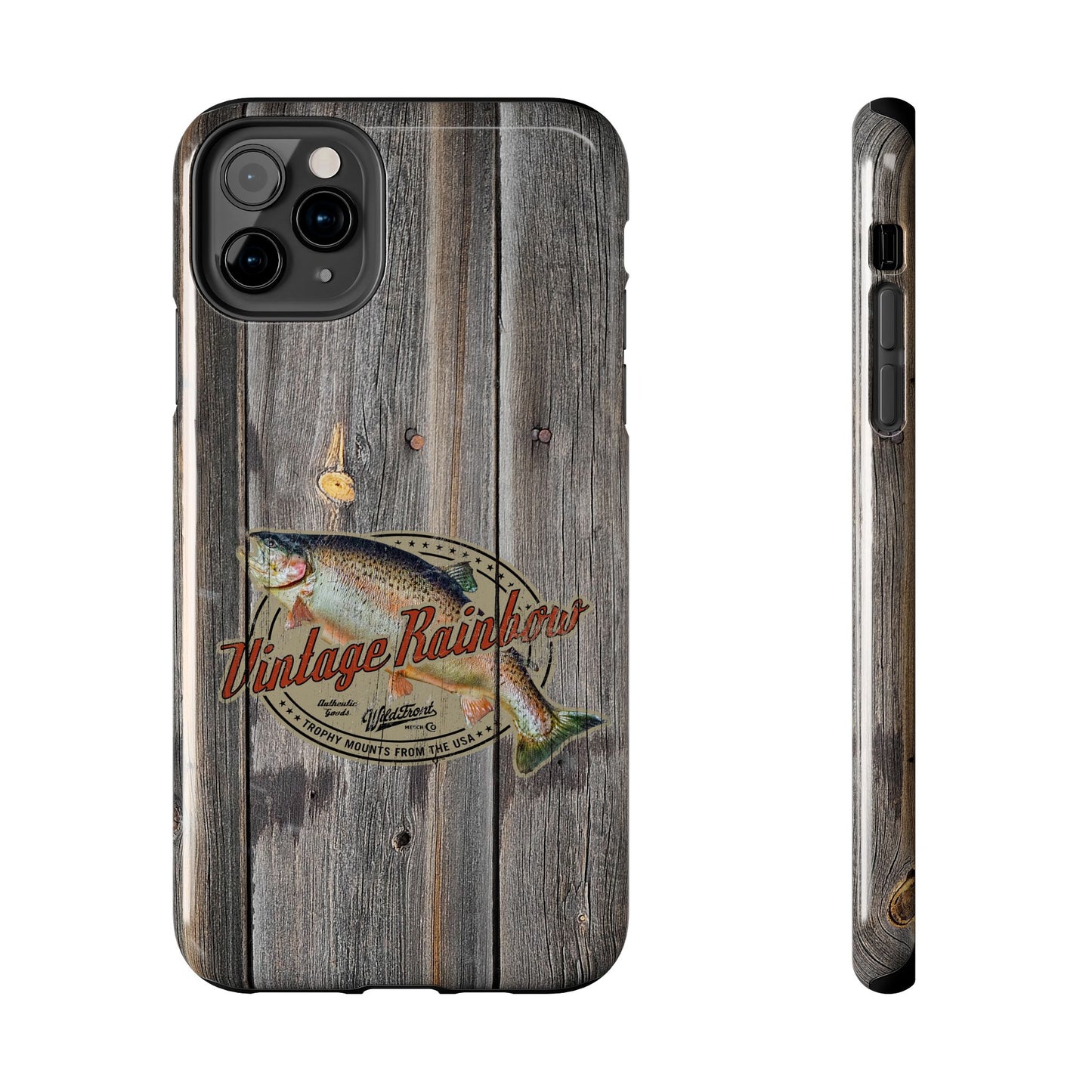 Vintage Rainbow Trout Tough Phone Cases