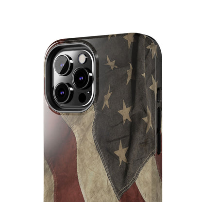 Vintage American Flag-Tough Phone Case