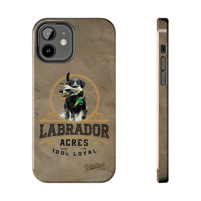 Black labrador-Tough Phone Cases