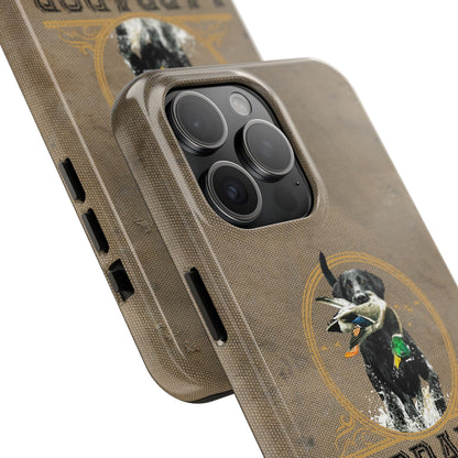 Black labrador-Tough Phone Cases