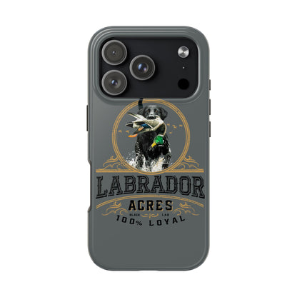 Labrador Acres Black Phone Case
