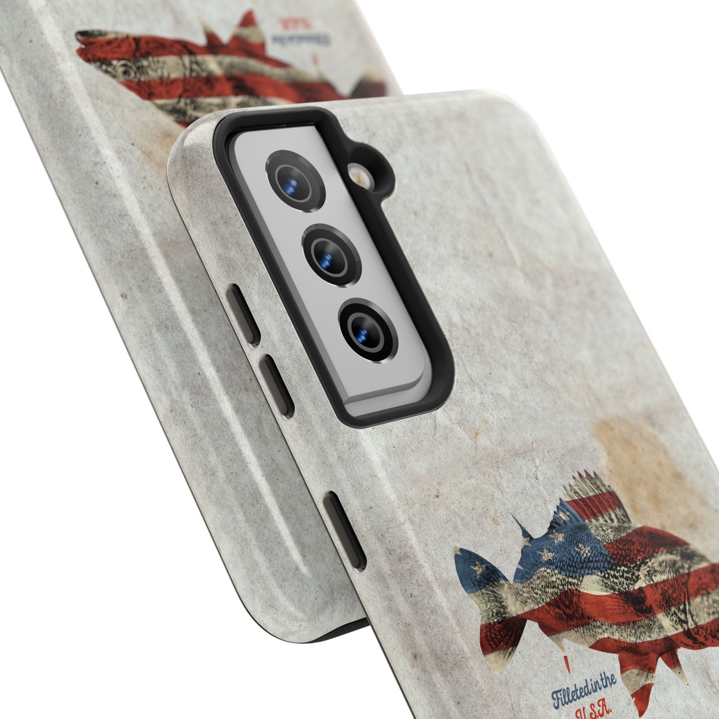 Walleye Filleted In The USA Tough Phone Cases