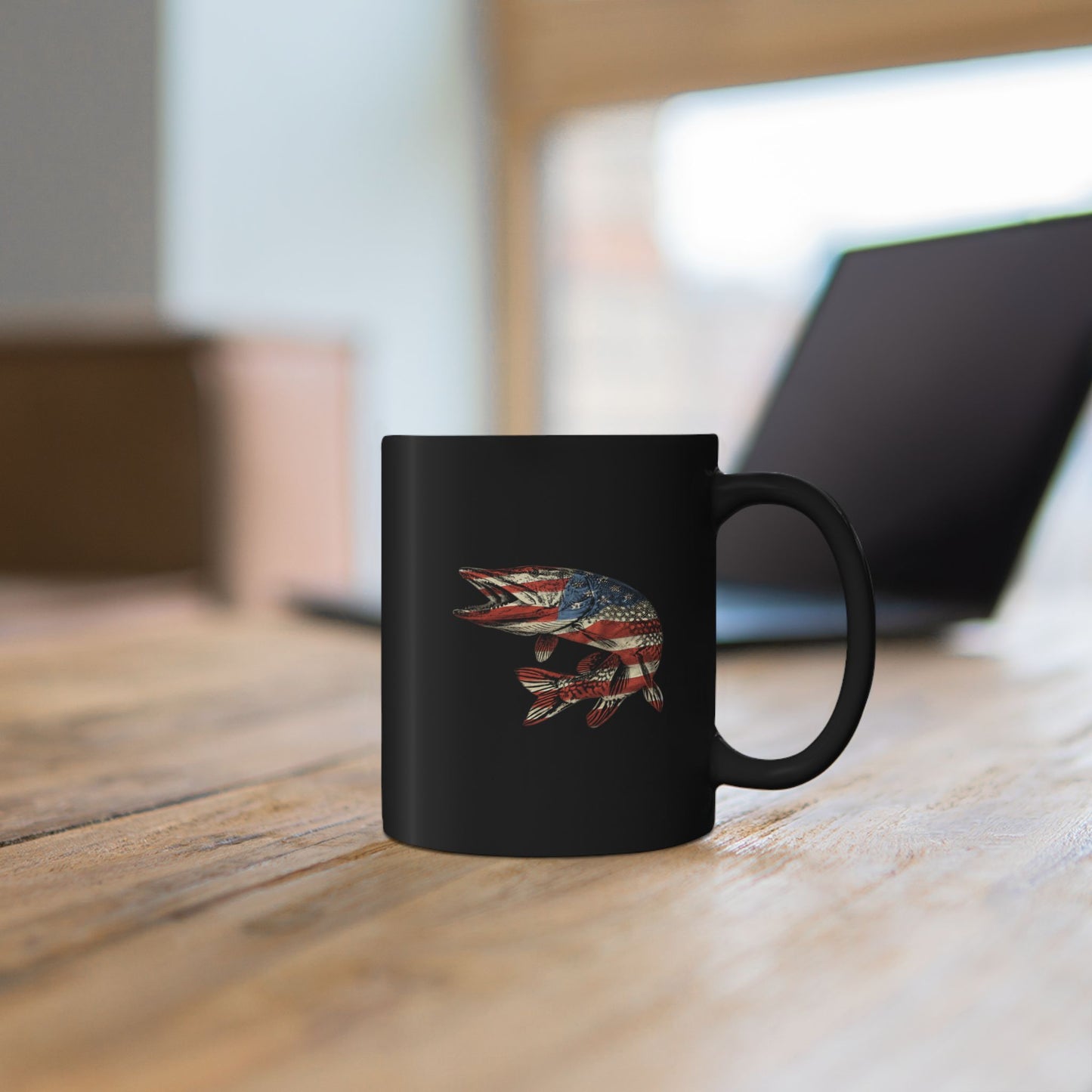 USA Pike Black Mug