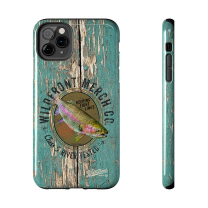 Vintage Rainbow Trout-Tough Phone Case