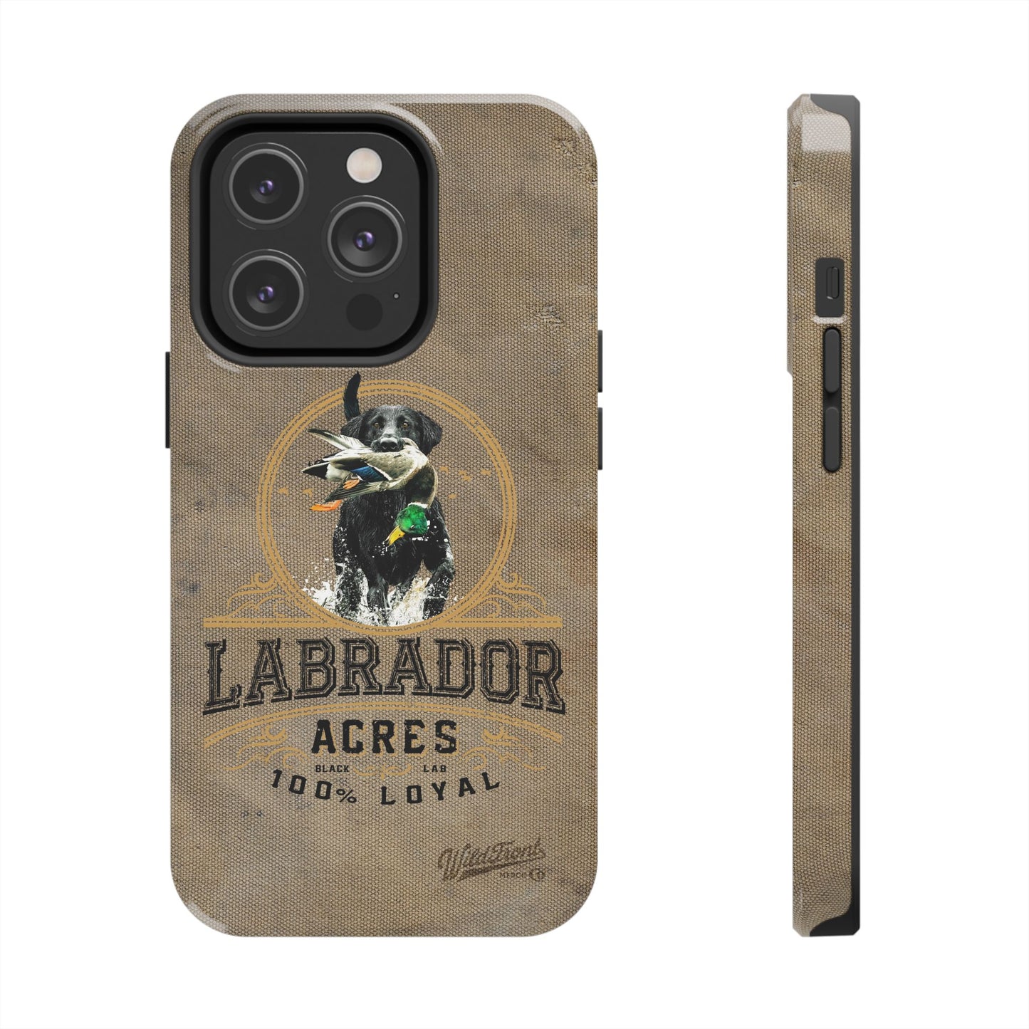 Black labrador-Tough Phone Cases