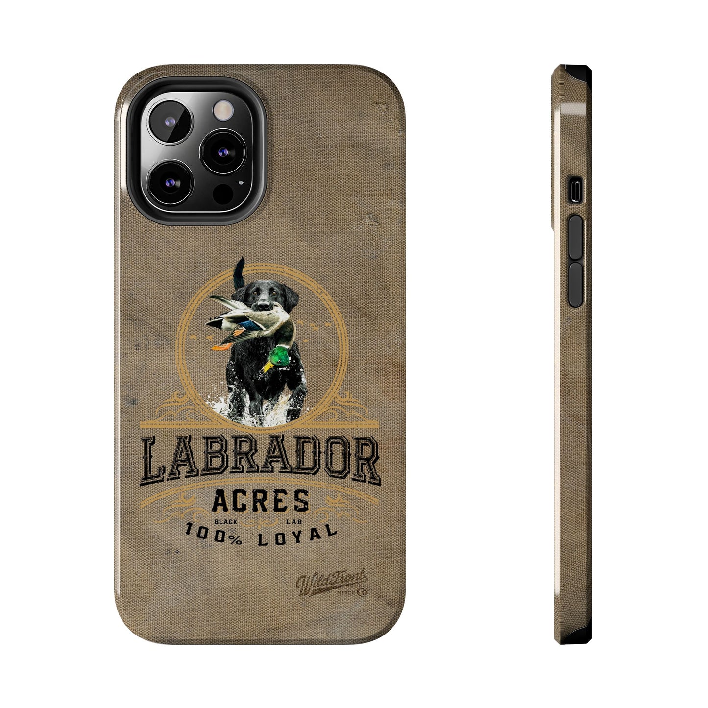 Black labrador-Tough Phone Cases