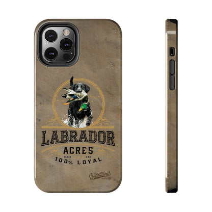 Black labrador-Tough Phone Cases
