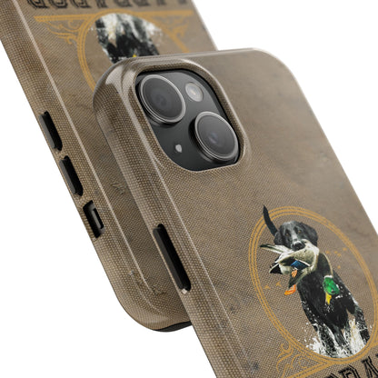Black labrador-Tough Phone Cases