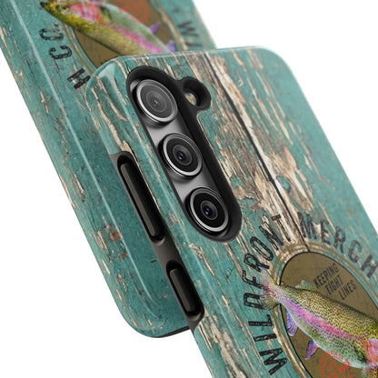 Vintage Rainbow Trout-Tough Phone Case