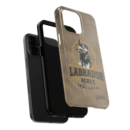 Black labrador-Tough Phone Cases