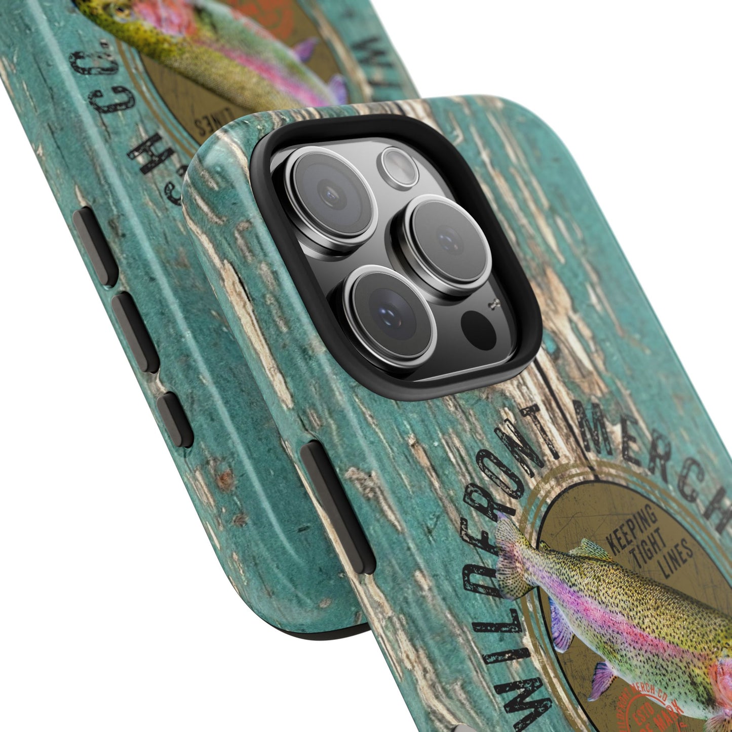 Vintage Rainbow Trout-Tough Phone Case