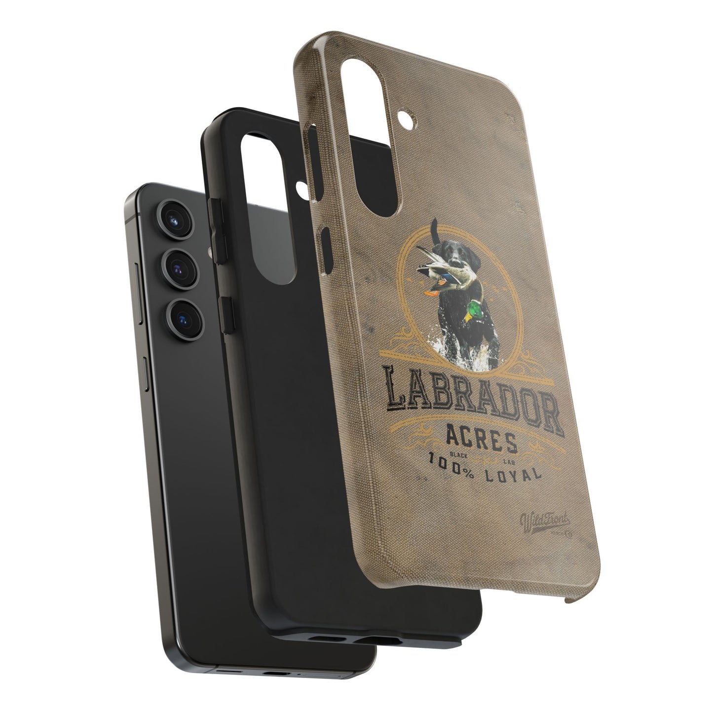 Black labrador-Tough Phone Cases