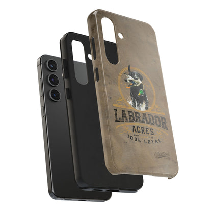 Black labrador-Tough Phone Cases