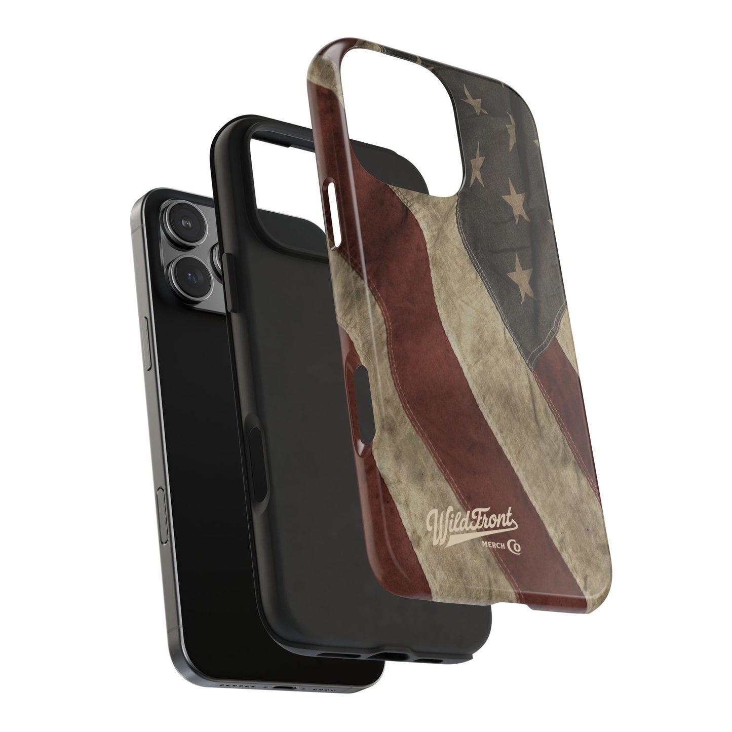 Vintage American Flag-Tough Phone Case