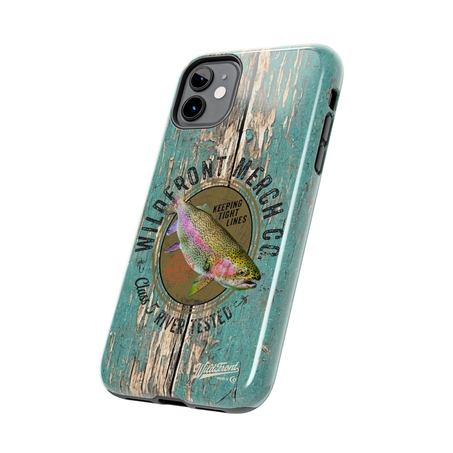 Vintage Rainbow Trout-Tough Phone Case