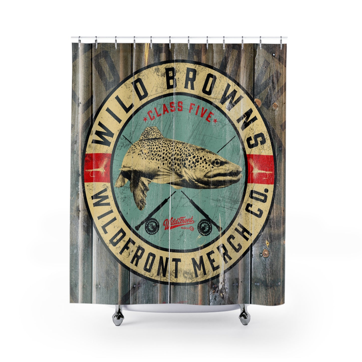Wild Brown Trout-Shower Curtain