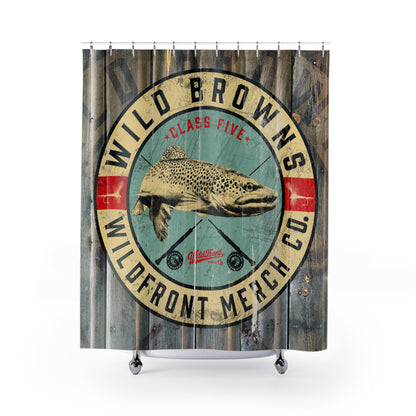 Wild Brown Trout-Shower Curtain