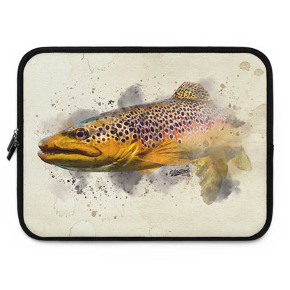 Brown Trout Laptop Sleeve