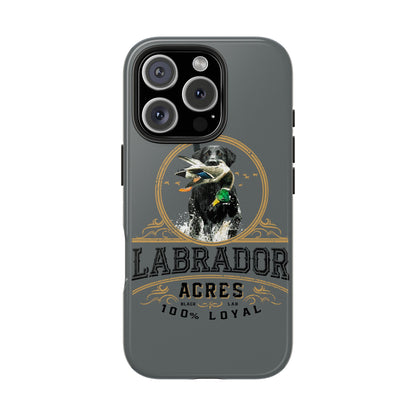 Labrador Acres Black Phone Case