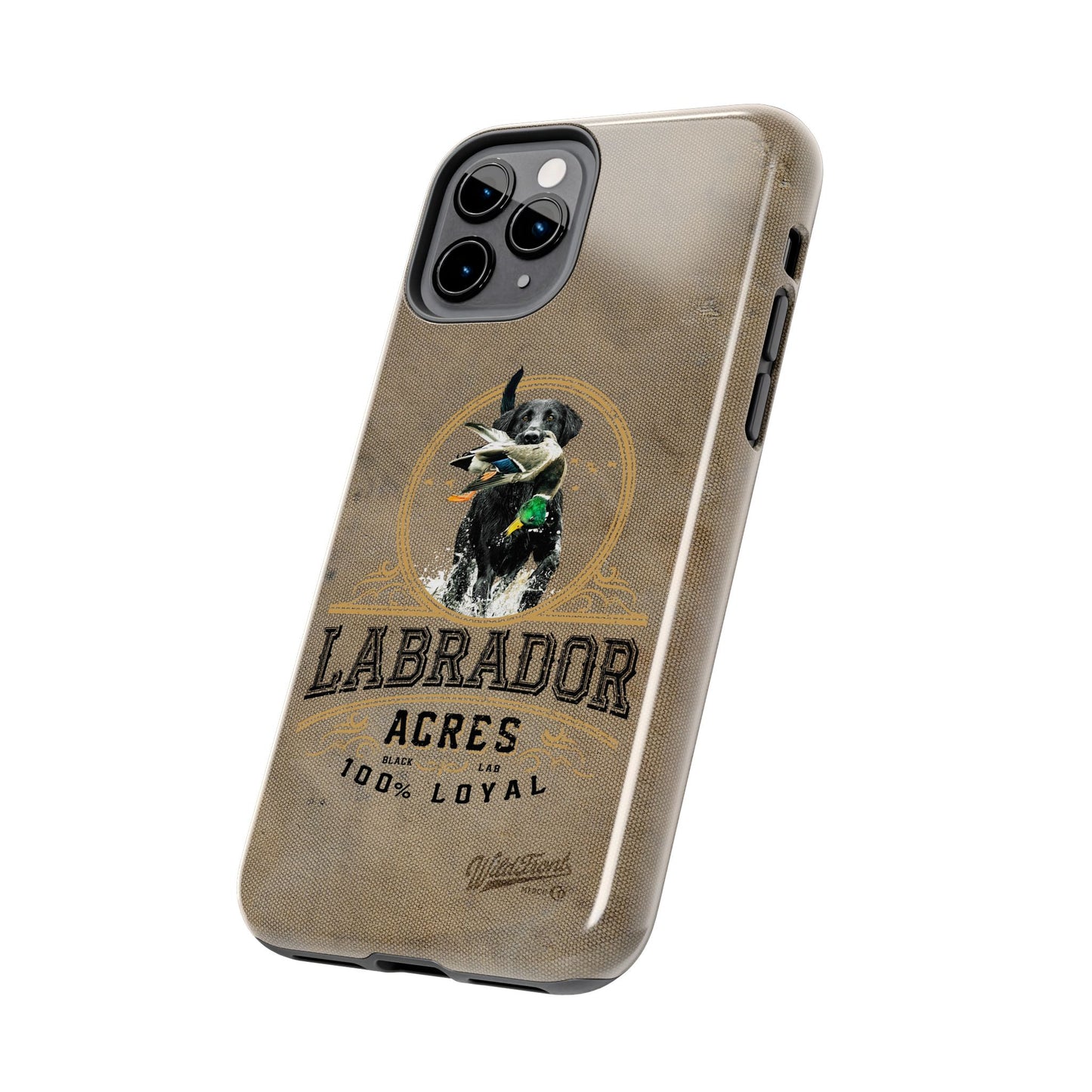Black labrador-Tough Phone Cases