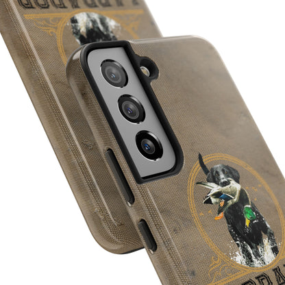 Black labrador-Tough Phone Cases