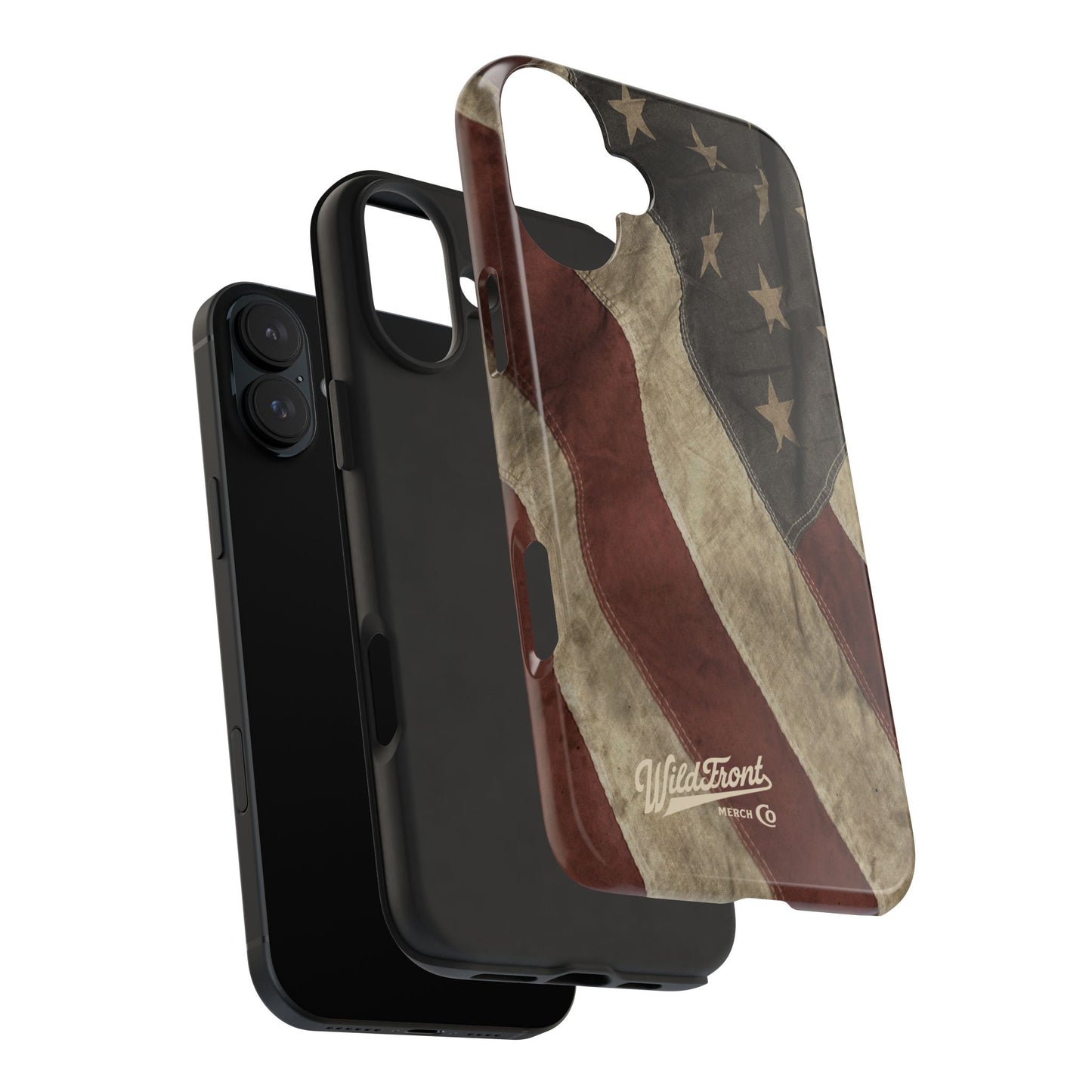 Vintage American Flag-Tough Phone Case