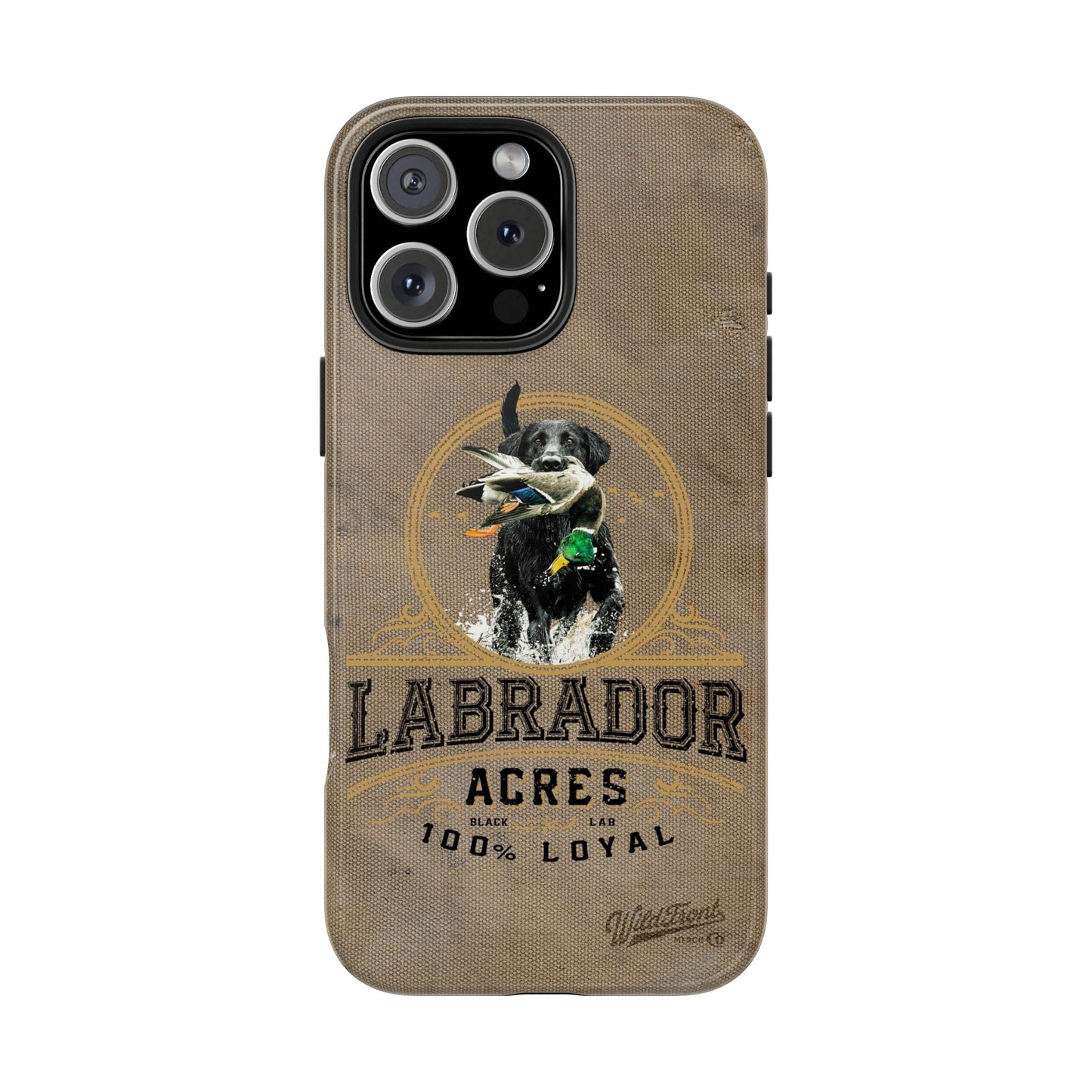Black labrador-Tough Phone Cases