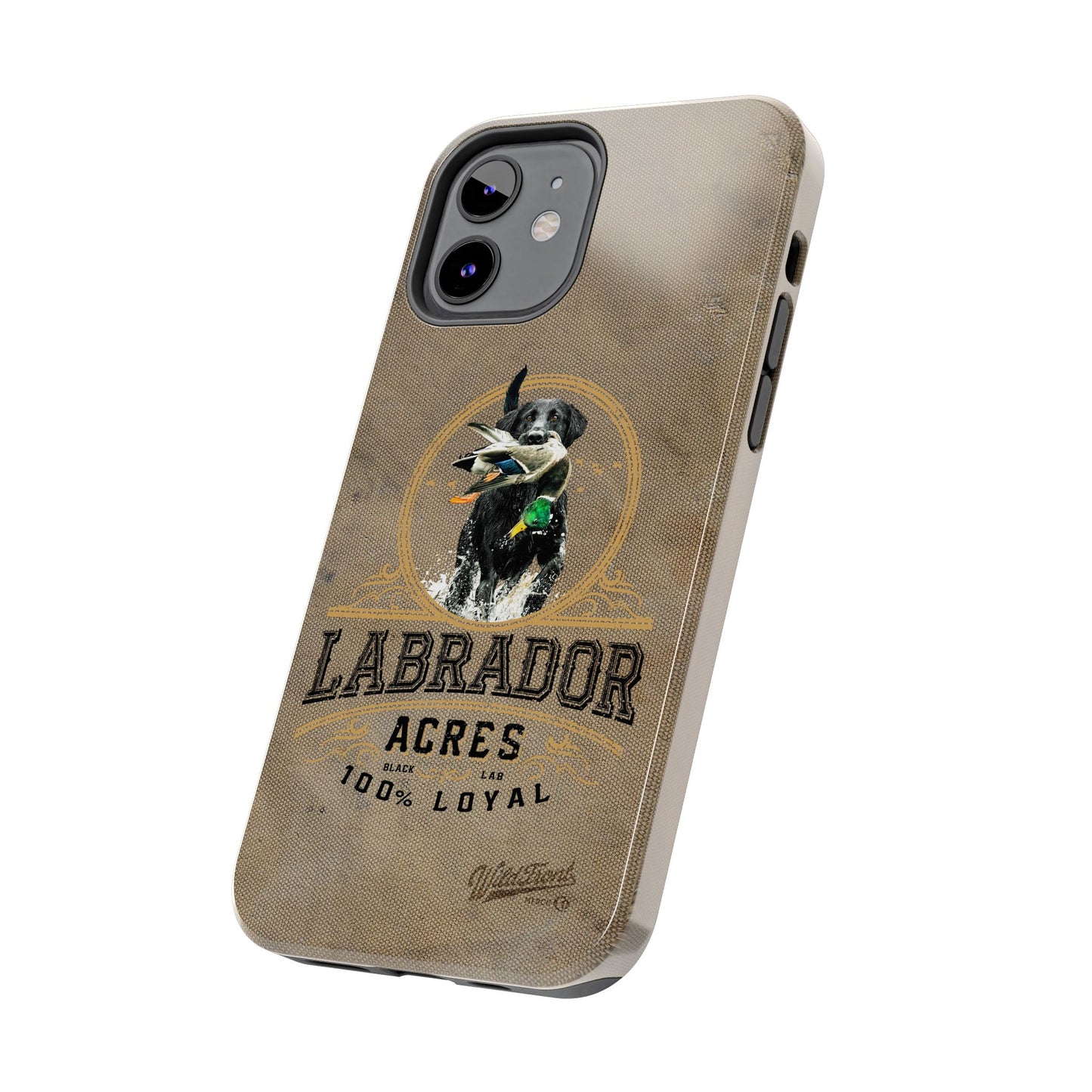 Black labrador-Tough Phone Cases