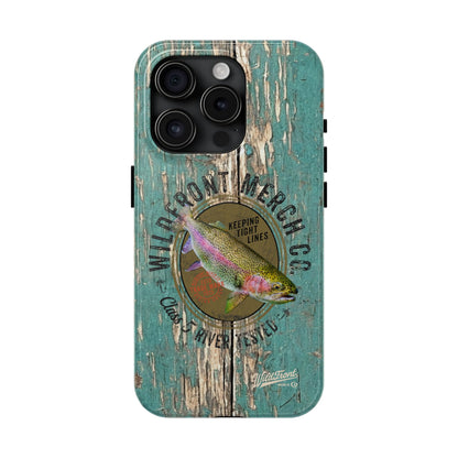 Vintage Rainbow Trout-Tough Phone Case