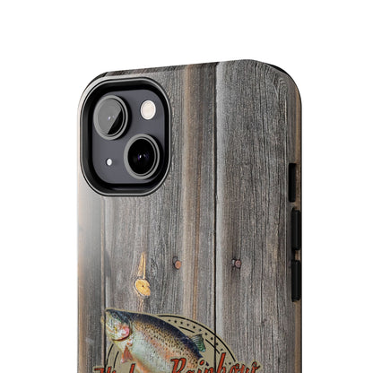 Vintage Rainbow Trout Tough Phone Cases