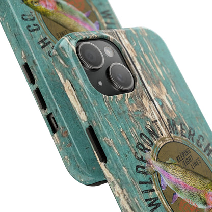 Vintage Rainbow Trout-Tough Phone Case