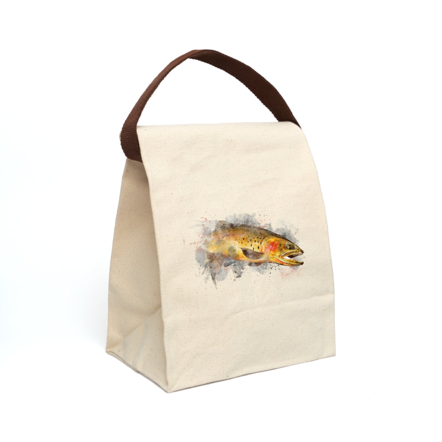 Cutthroat Trout Canvas Lunch Bag With Strap