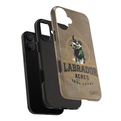 Black labrador-Tough Phone Cases