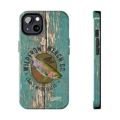 Vintage Rainbow Trout-Tough Phone Case