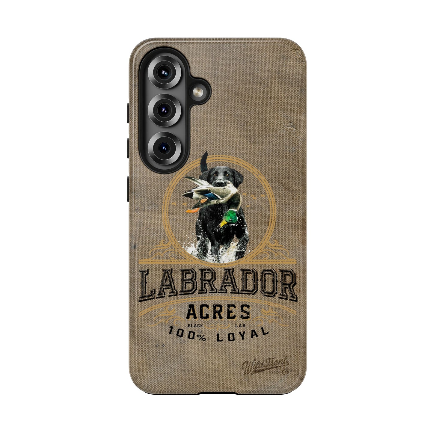 Black labrador-Tough Phone Cases