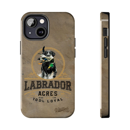 Black labrador-Tough Phone Cases