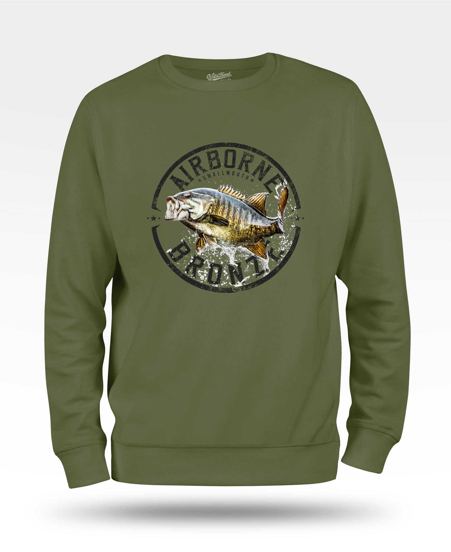 Airborne Bronze - Smallmouth Bass Sweatshirt